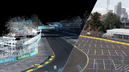 Les circuits sont recréés grâce à la technologie LIDAR