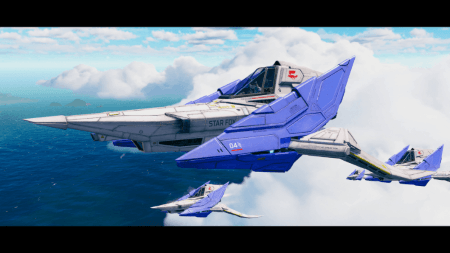 Star Fox - Flug in Formation