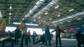 Ace Combat 8 - Wings of Theve - Your team in the hangar
