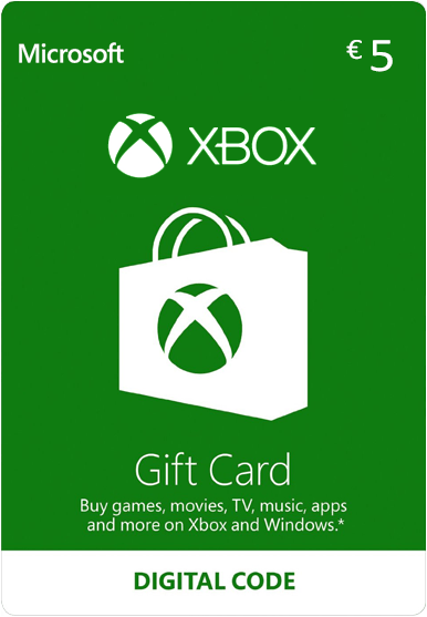 Carte cadeau Xbox, Carte Xbox dès 5 €