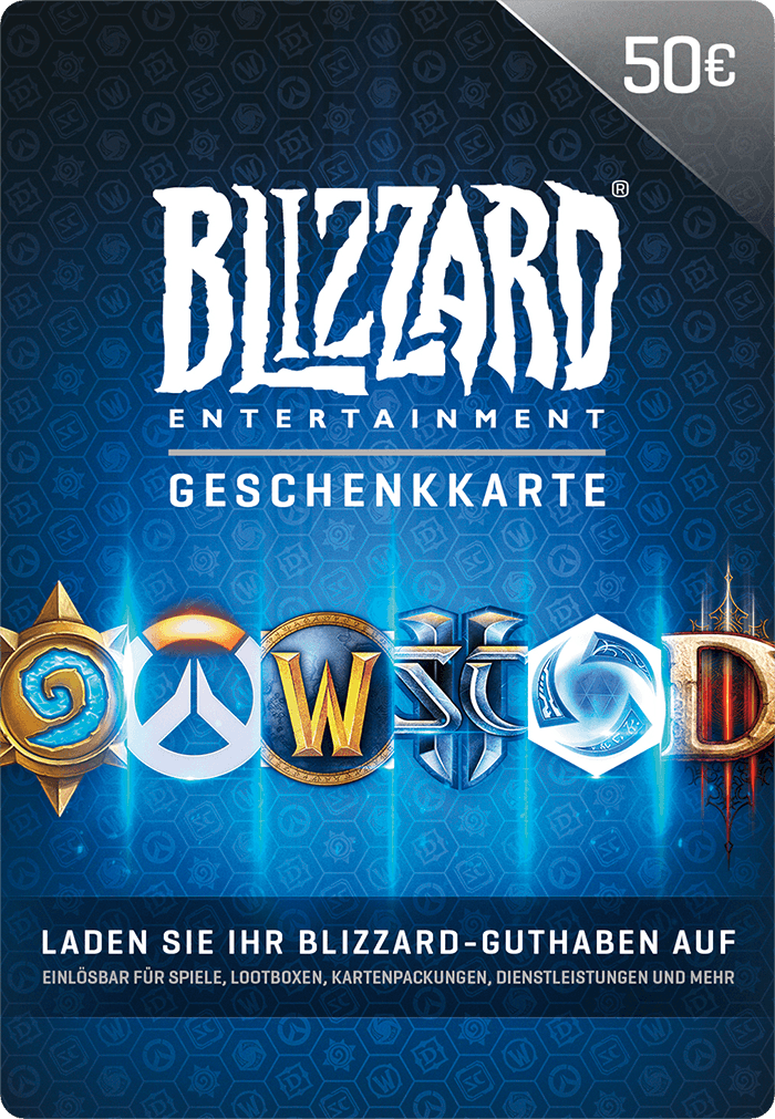 Sofortige € 50 Euro bei Blizzard-Gutschein