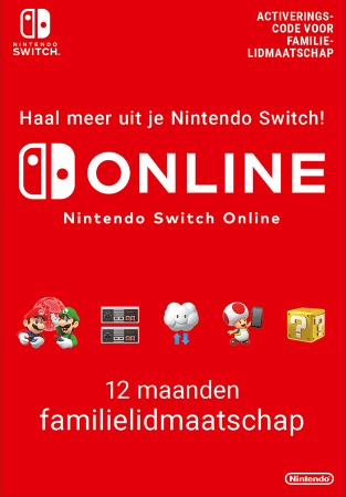 Nintendo Switch Online 12 maanden Familie BE