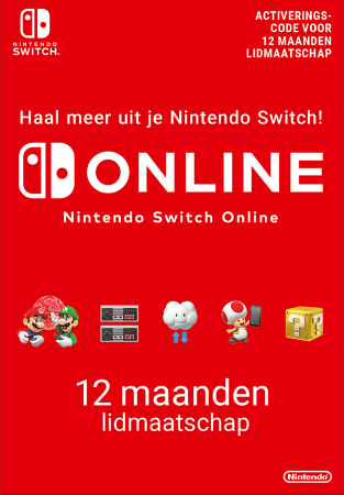 Nintendo Switch Online 12 maanden BE