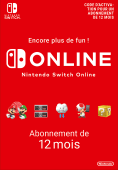 Nintendo Switch Online 12 mois BE