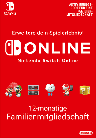 Nintendo Switch Online 12 monatige familienmitgliedschaft