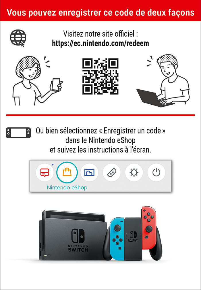E-carte cadeau Nintendo Switch Online : abonnement 12 mois