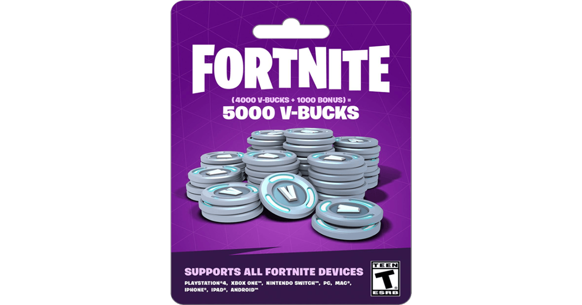 5000 Fortnite V-Bucks kaufen | Gamecardsdirect.com
