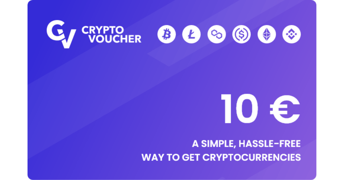 Buy your Crypto Voucher 10 euro here