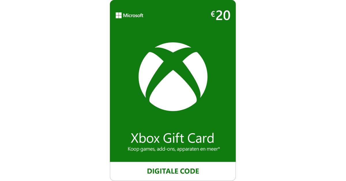 canvas zo impliciet Xbox Gift Cards | €20 | Gamecardsdirect.com