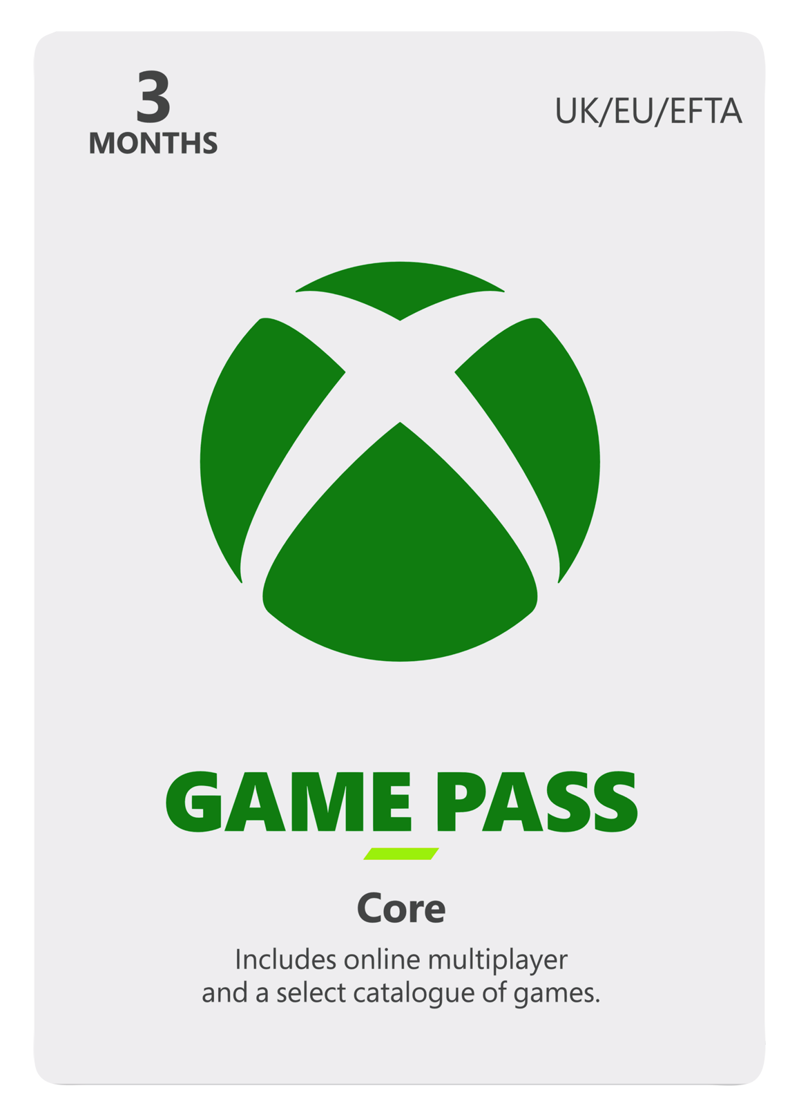 Xbox game pass for 3 clearance months