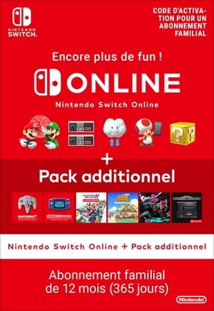 Nintendo Switch Online + Expansion family 12 month FR
