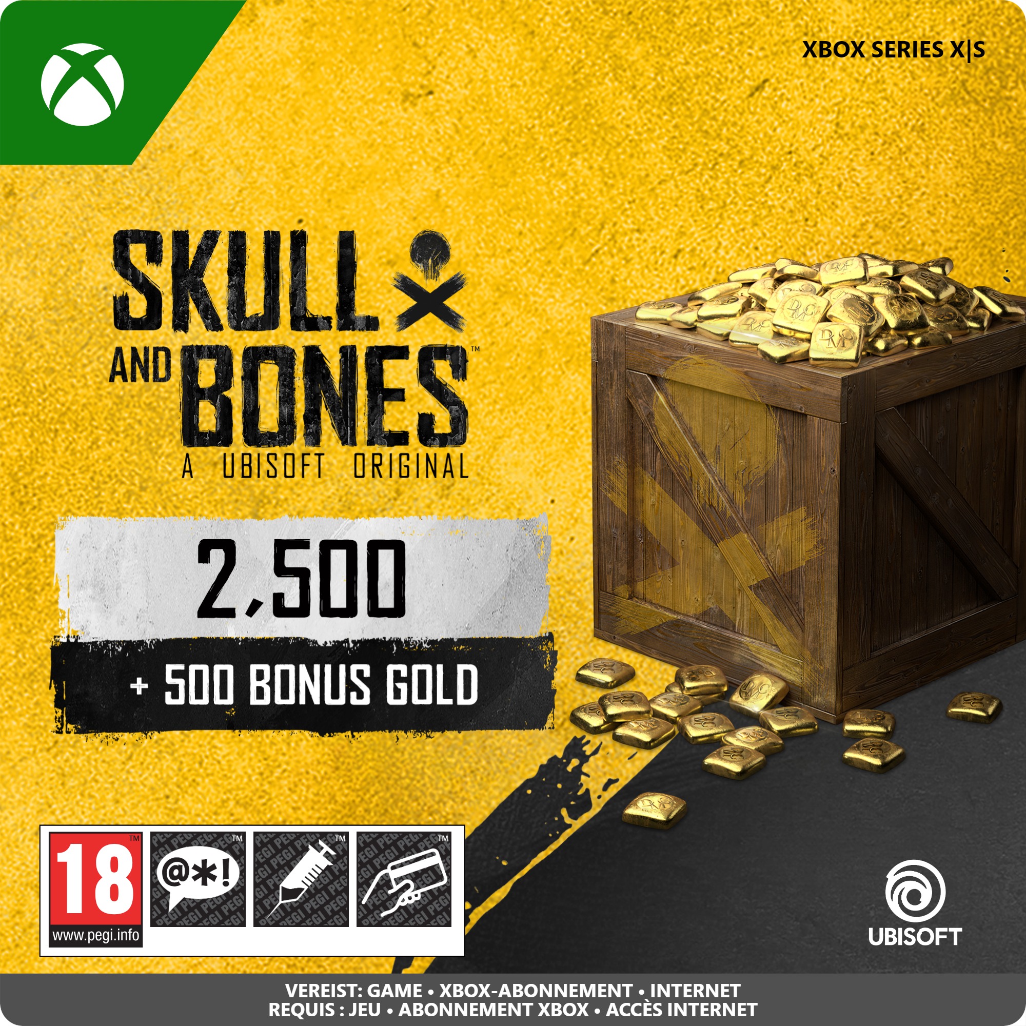 Skull and Bones Gold 3000