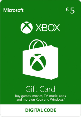 Carte Cadeau Xbox €5