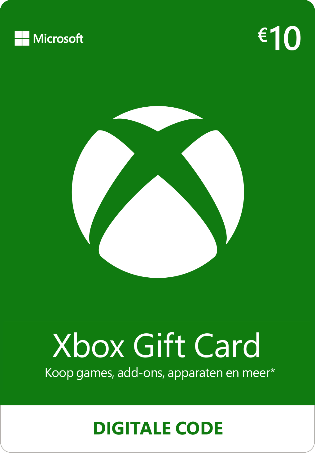 Carte Cadeau Xbox €10