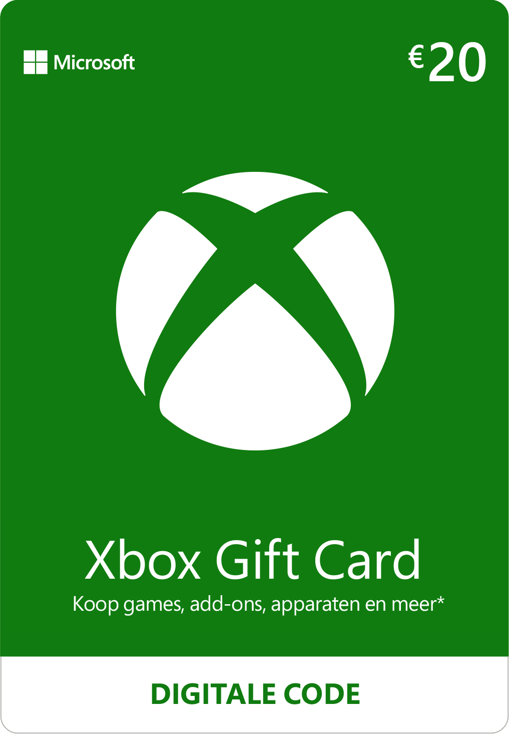 Carte Cadeau Xbox €20