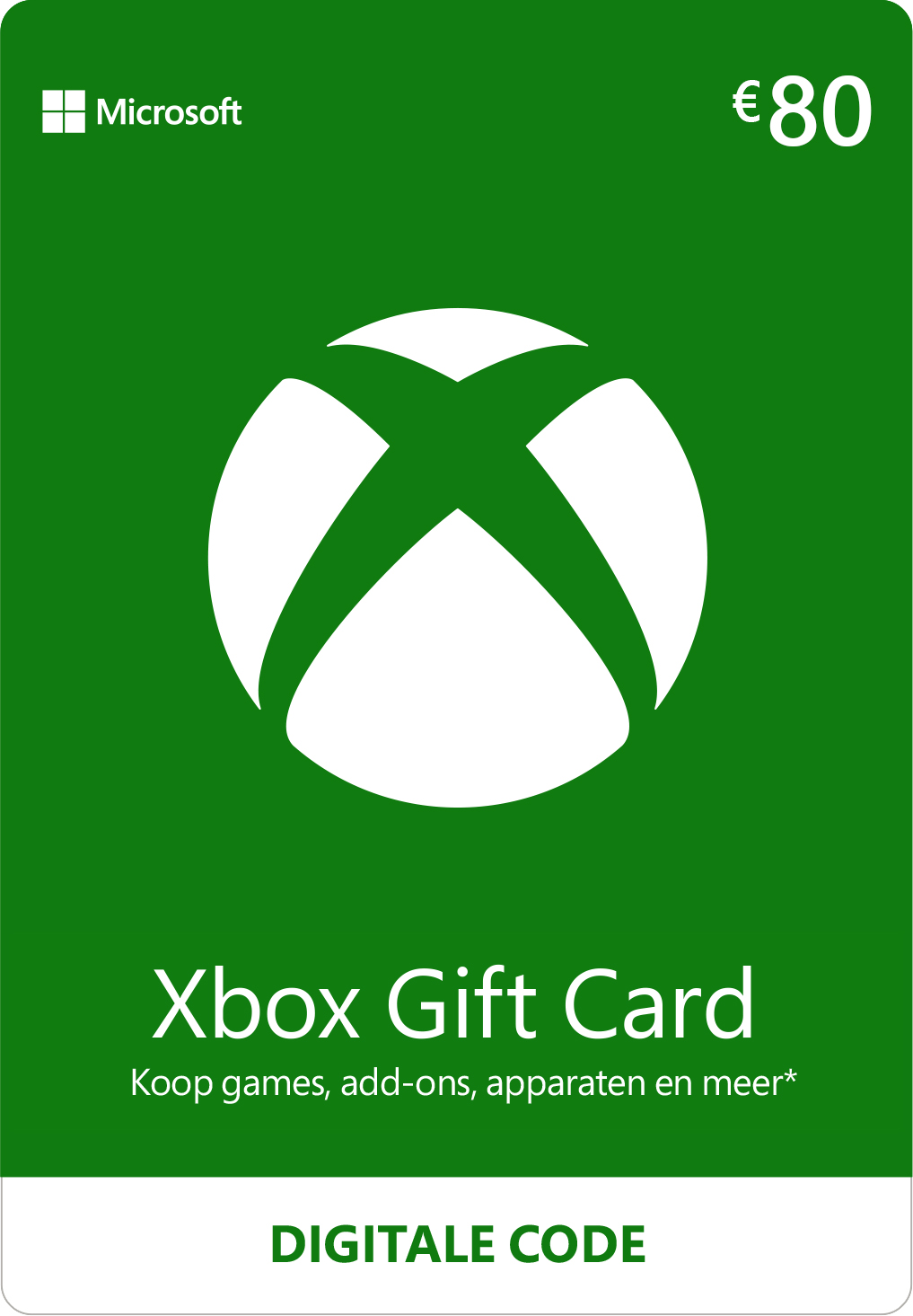 xbox gift card 80