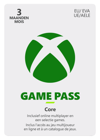xbox game pass core 3 mois