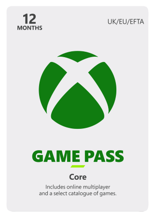 xbox game pass core 12 months
