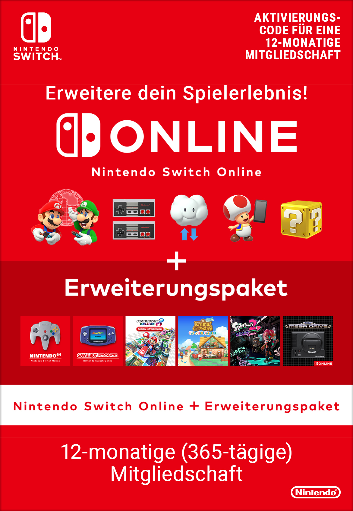 nintendo online erweit 12 monate