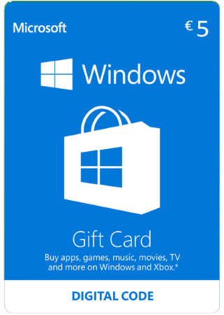 Carte-Cadeau Windows €5