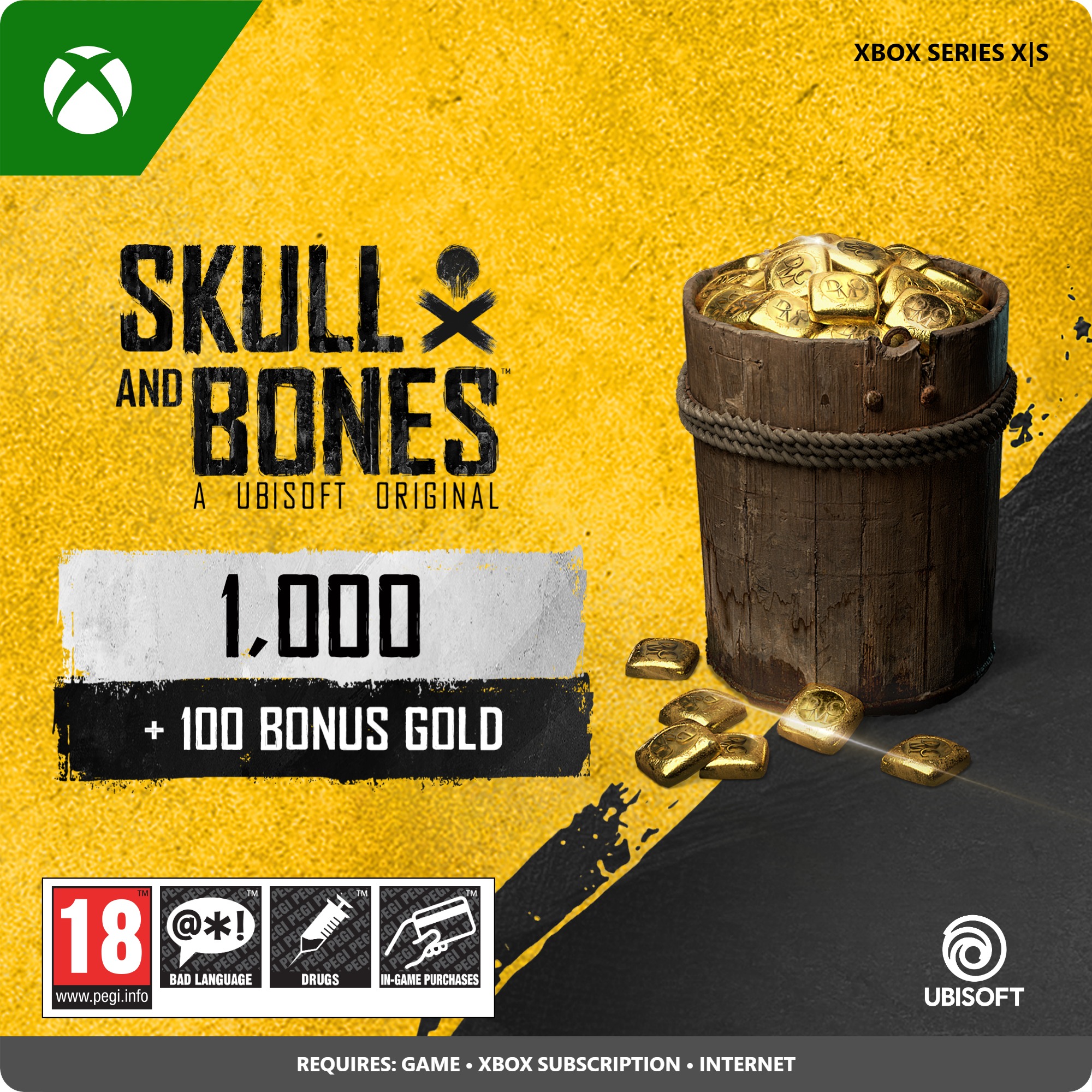 skull and bones gold xbox 1000