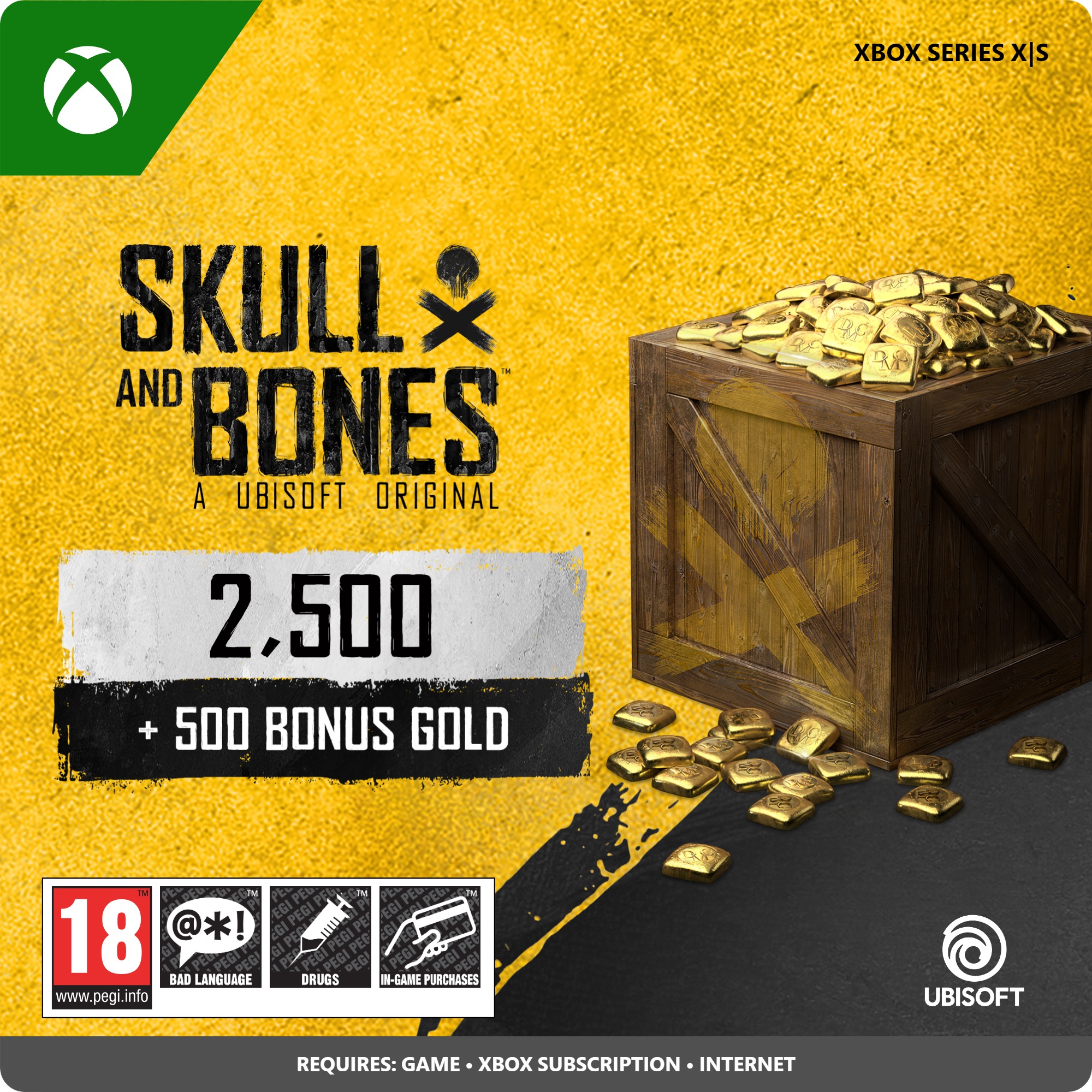skull and bones gold xbox 3000