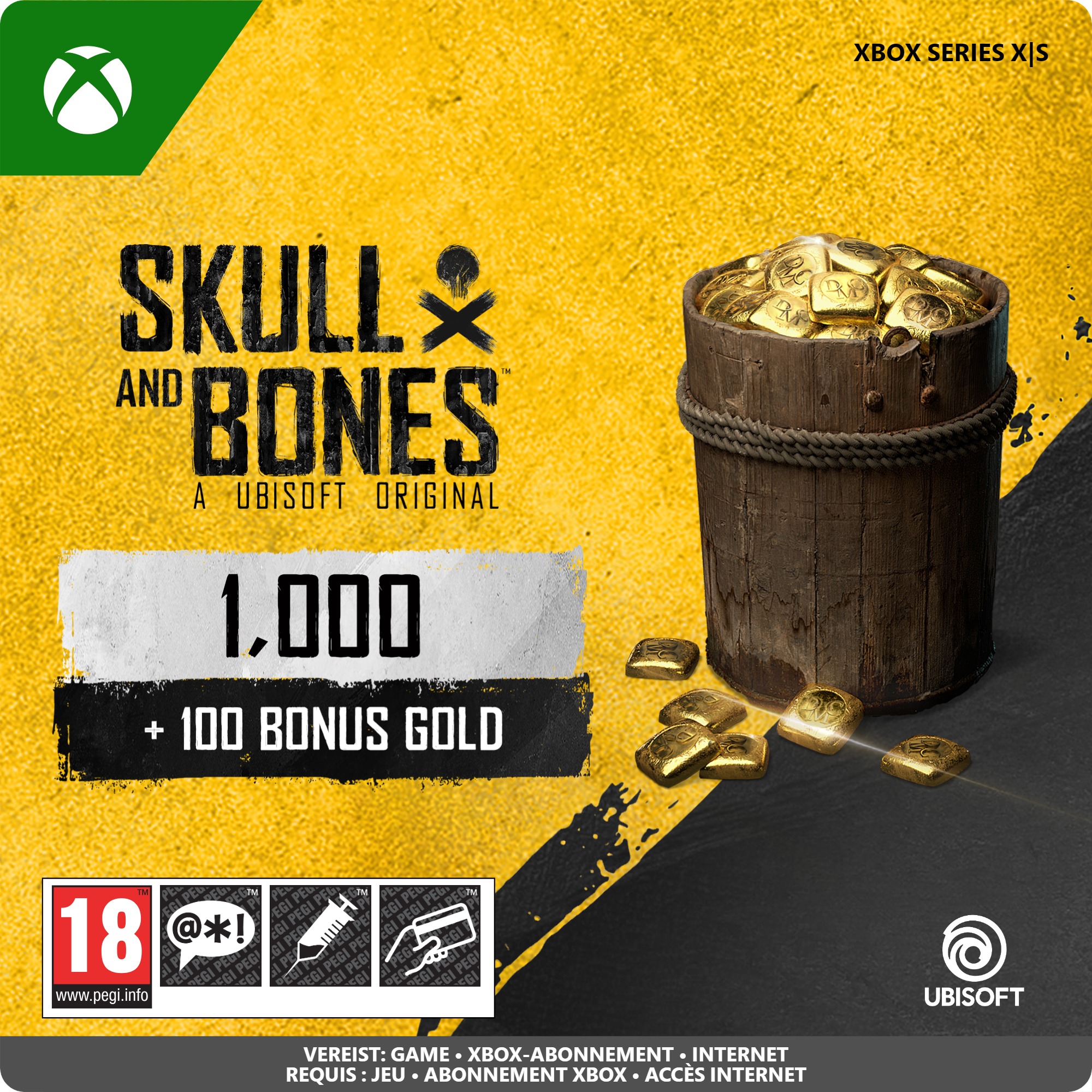 skull and bones gold xbox 1000