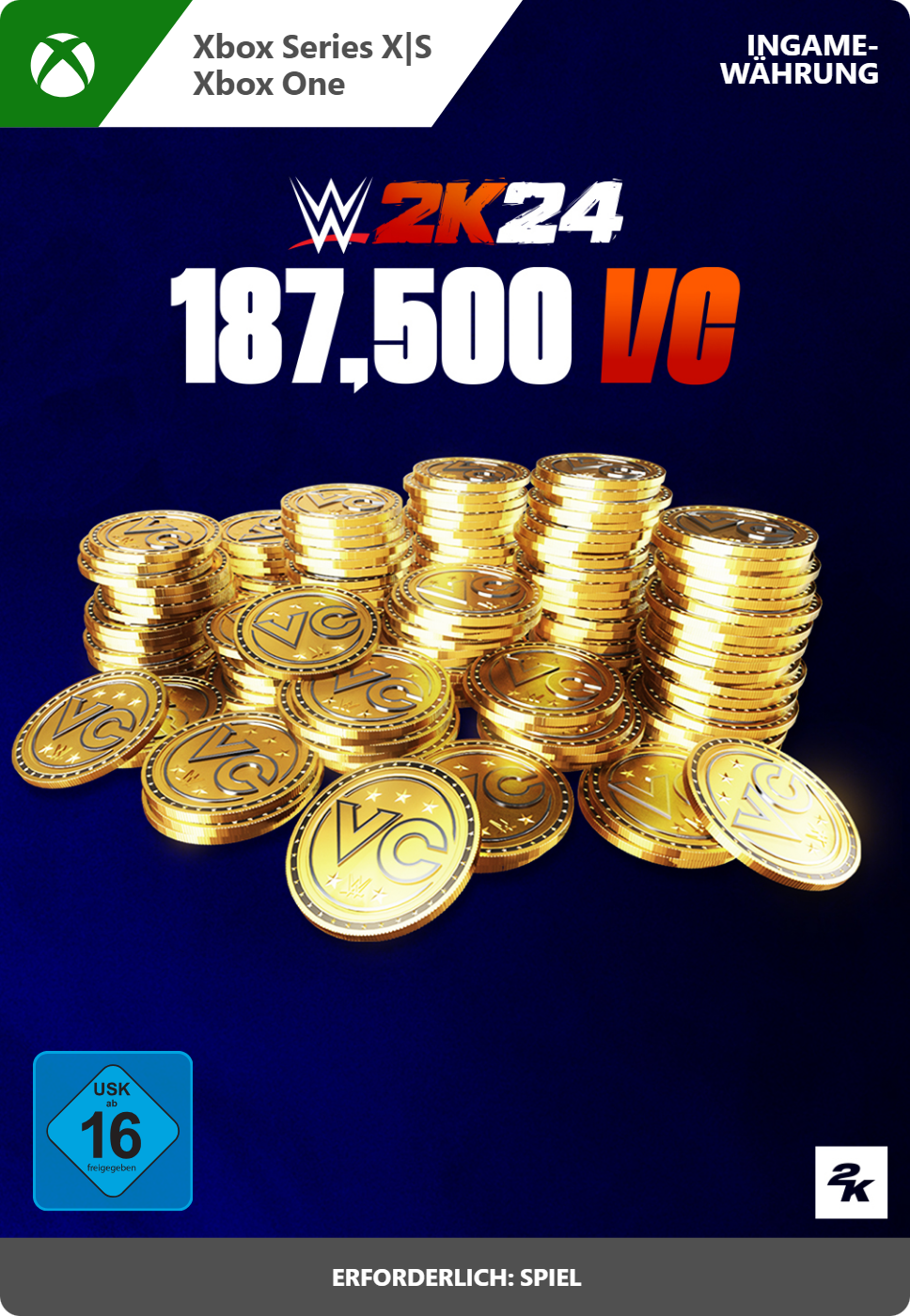 wwe 2k24 187500 vc xbox